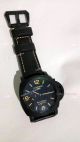 Clone Panerai Luminor GMT PAM00320 Black Steel Watch  Orange Markers (6)_th.jpg